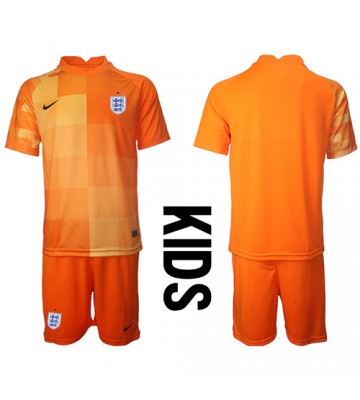 England Målmand Replika Babytøj Udebanesæt Børn VM 2022 Kortærmet (+ Korte bukser)